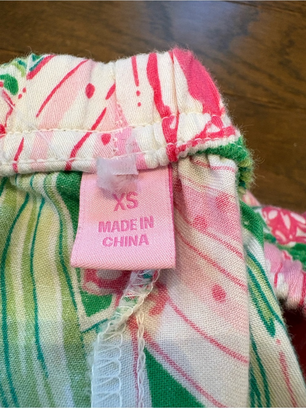 Lilly Pulitzer Long Sleeve Pajama Set Pink Green Lily Floral PJ Set Size XS - Picture 8 of 10